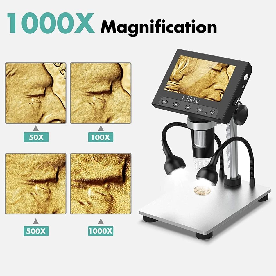 Elik-DM4S 4.3 ġ LCD  ̰ 1000X LED 1080P  ī޶ ̰   ȭ  ο