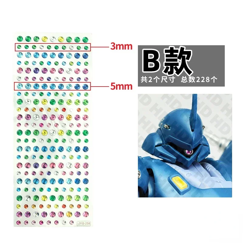 Zaku Eye Stickers Assembly Model Modify Parts Tools Decal for Model Building Tools Hobby DIY Accessories