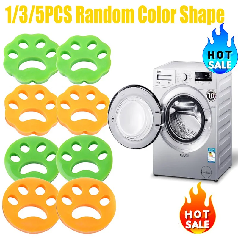 1/3/5PCS Pet Hair Remover Washing Machine Reusable Fur Lint Catcher for