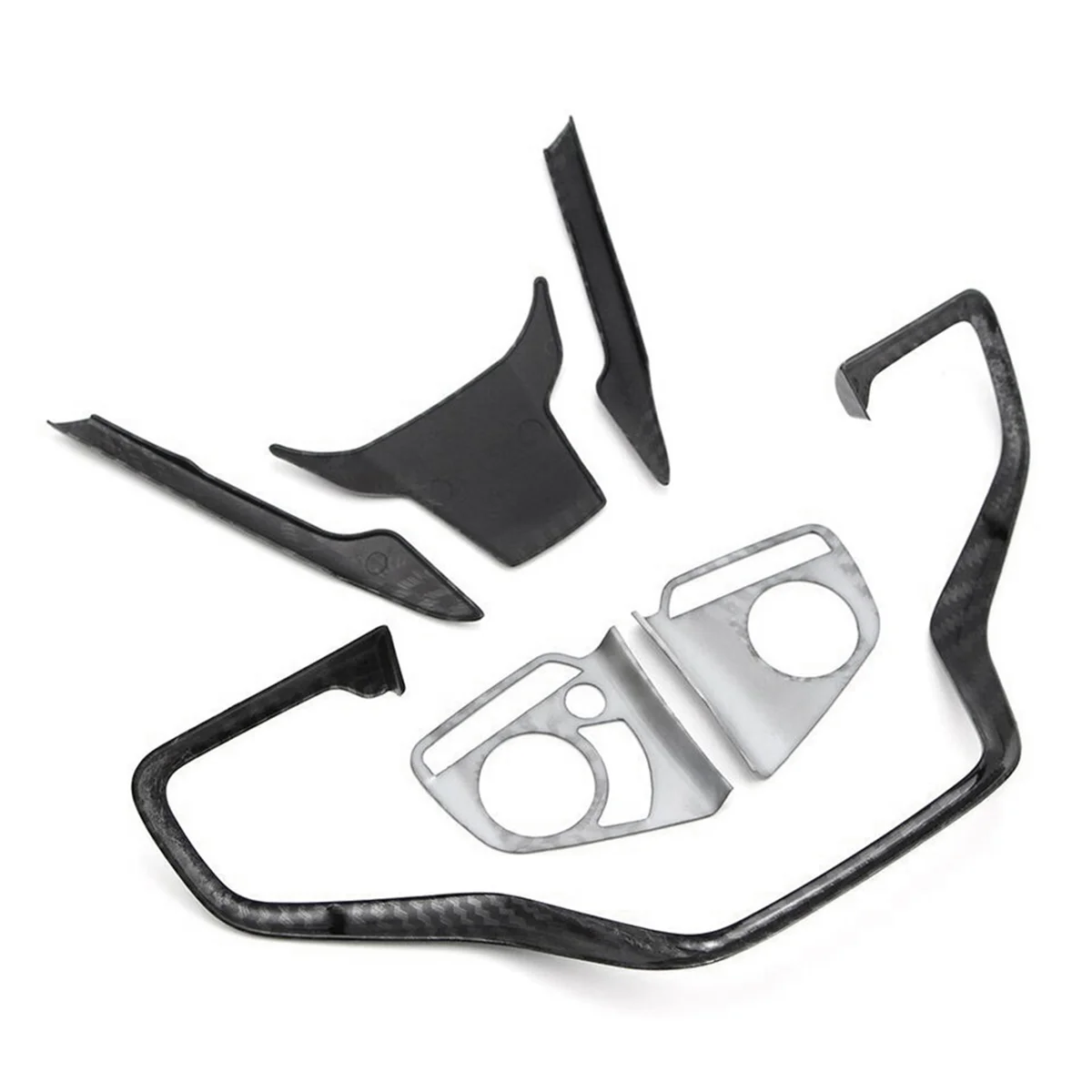 A68F-Steering Wheel Cover Trim for Honda Civic 2016 2017 2018 2019 2020 2021 Carbon Fiber Style