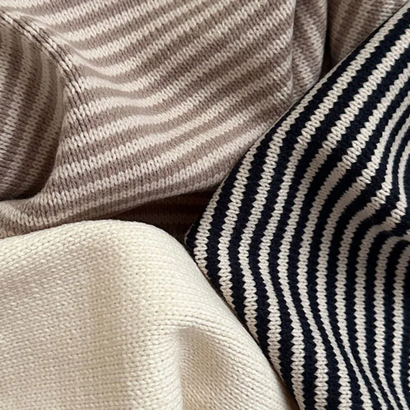 Kids Striped Sweaters Classic Cardigan