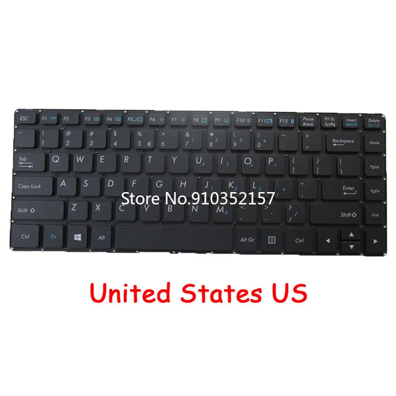 Laptop English Sg Sl-Ro Dt-Ro Senza Tastiera Retroilluminata Per Getac S410 G3 G4 S410G3 S410G4 Swiss-German Slovenia Paesi Bassi Senza Cornice