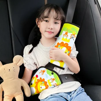Supporto per la regolazione della cintura di sicurezza per bambini Coprispalla creativo per cartoni animati Coprispalla per cintura di sicurezza per cintura per auto per bambini che dormono