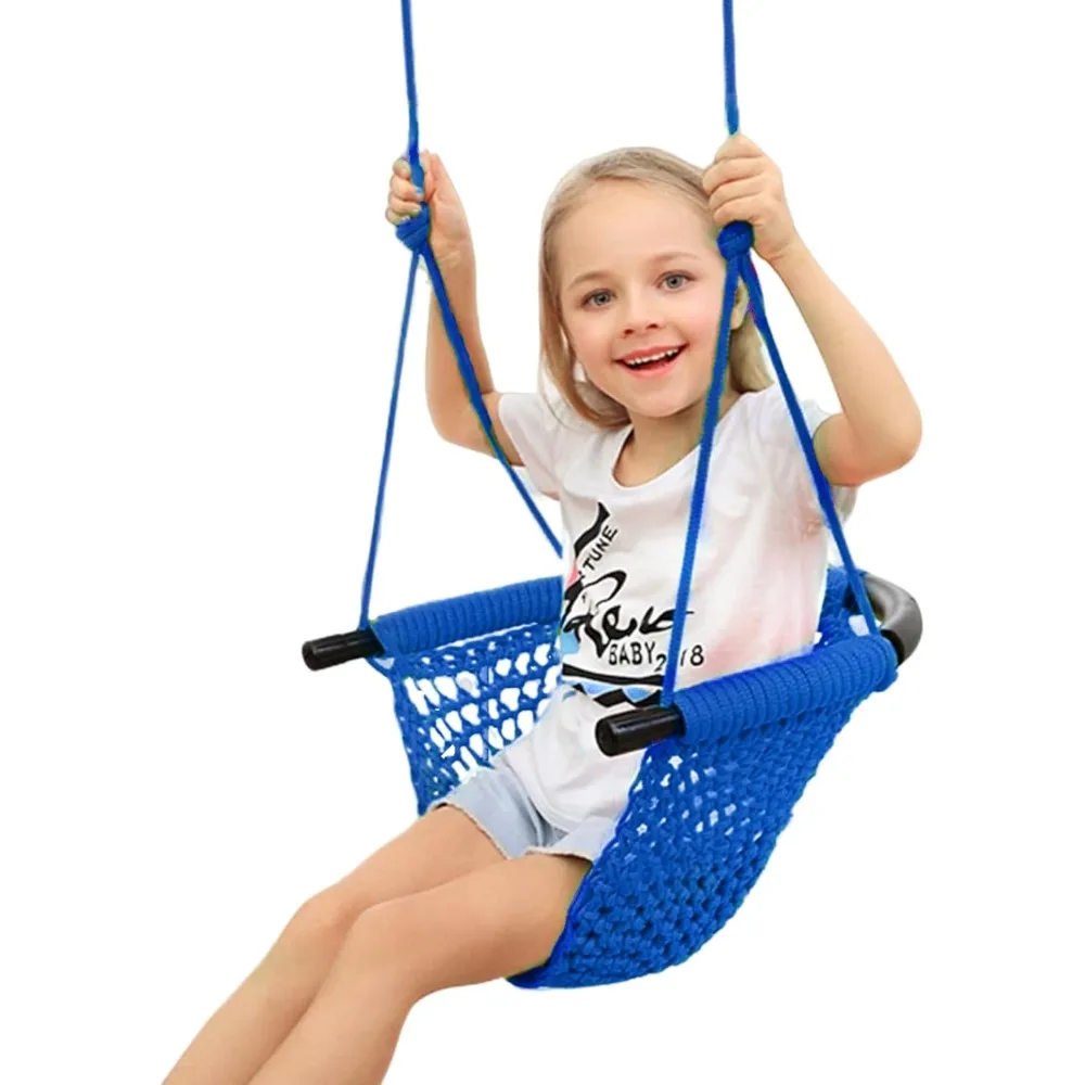 Swing Seat for Kids Heavy Duty Rope Play Secure Children Swing Set,Perfect for Indoor,Outdoor,Playground,Home,Tree