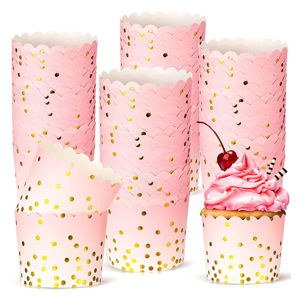 50pcs Cupcake Liners Pink