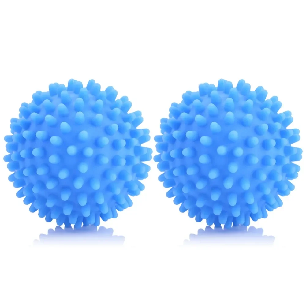 Blue PVC Reusable Dryer Balls 4pcs/Set Laundry Ball Washing Drying Fabric Softener Ball For Home Clothes Cleaning Tools Laundry Ball