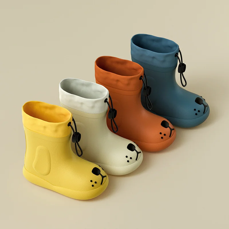 Children's Rain Boots Shoes EVA Band Mouth Baby Water Shoes Boys Girls  Babay Soft Integrated Non Slip Children's Rain Shoes