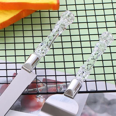 

Stainless Steel Cake Shovel Set Bread Pizza Knife Dessert Pie Fondant Divider Cutter Spatula Server Baking Tool for Wedding 2Pcs