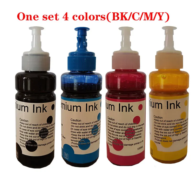 Encre à Sublimation pour imprimante Epson, 100ML, L800, L805, L1300, L1800,  1390, 1410, R270, R290, transfert thermique vers T-shirt, masque, tasse