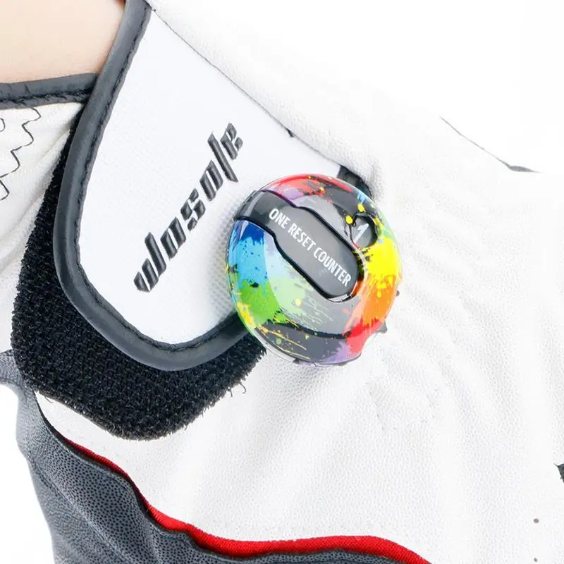 Golf Score Counter Gloves Caps Clip Mini Golf Scoring Strokes Device With Touch Reset Clip Quickly Return 0 Score Keeping Device