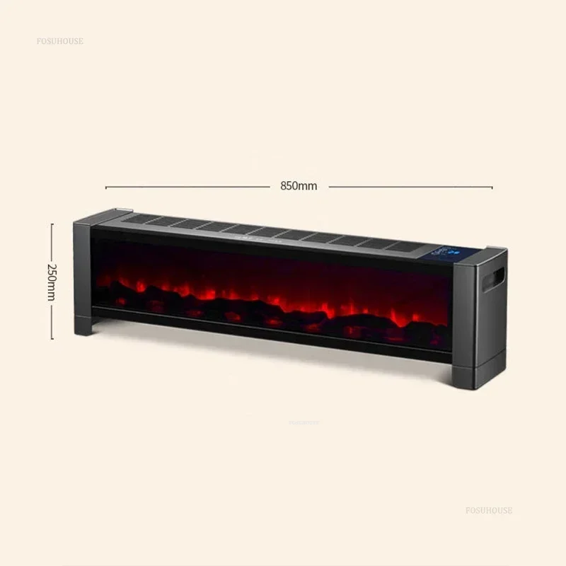 New Electric Fireplace for Room 3d Floor-standing Intelligent Voice Fireplace Italian Light Luxury Stove for Study Room N