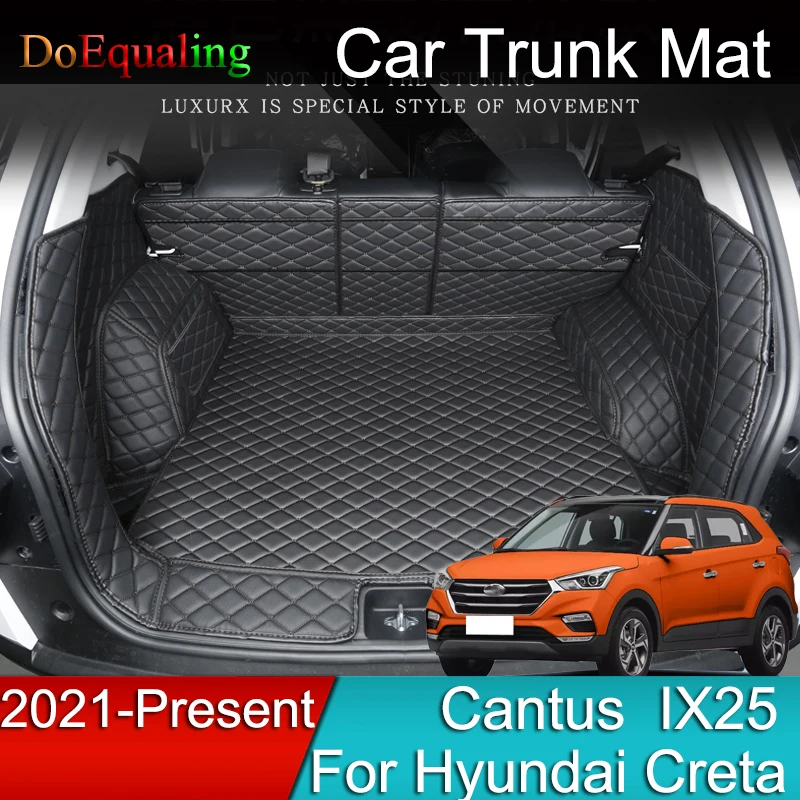 Car Mats Trunk Net Accessries Interior Parts Panel Mat Eco Leather For  Hyundai Creta Cantus Ix25 2020 2021 2022 - Cargo Liner - AliExpress