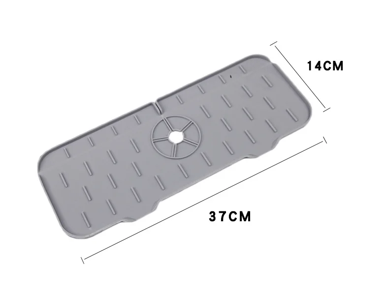 Description Picture 4 of itemFood Grade Silicone Faucet Splashproof Water Pad Absorbent Pad Sink Anti-spray and Drain Water Retaining Pad Kitchen Accessories