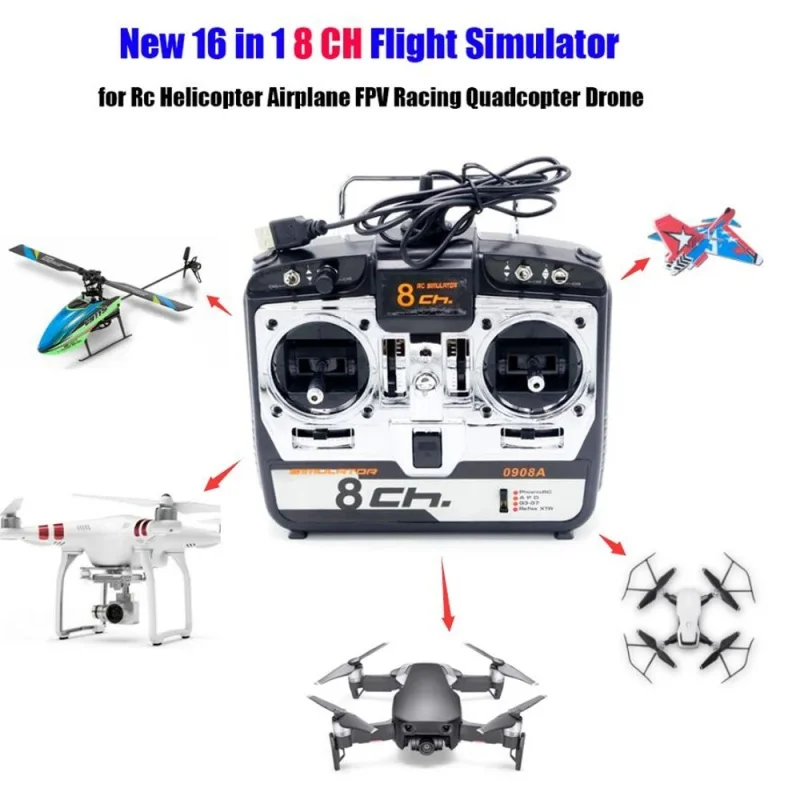 フライトシミュレーター 8CH 16 in 1 RC JTL-0908A サポート