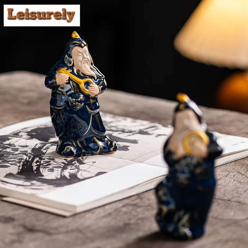 Car God Tea Pet Creative Flowerpot Landscaping Tea Figurine Play Toys Tea Statue Ornaments Chinese Tea Set Supplies Decoration