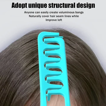 Strumenti per arricciare pettine per capelli volumizzante a denti larghi Texture soffice per uomo Ideale per tutti i tipi di capelli Strumenti per acconciature