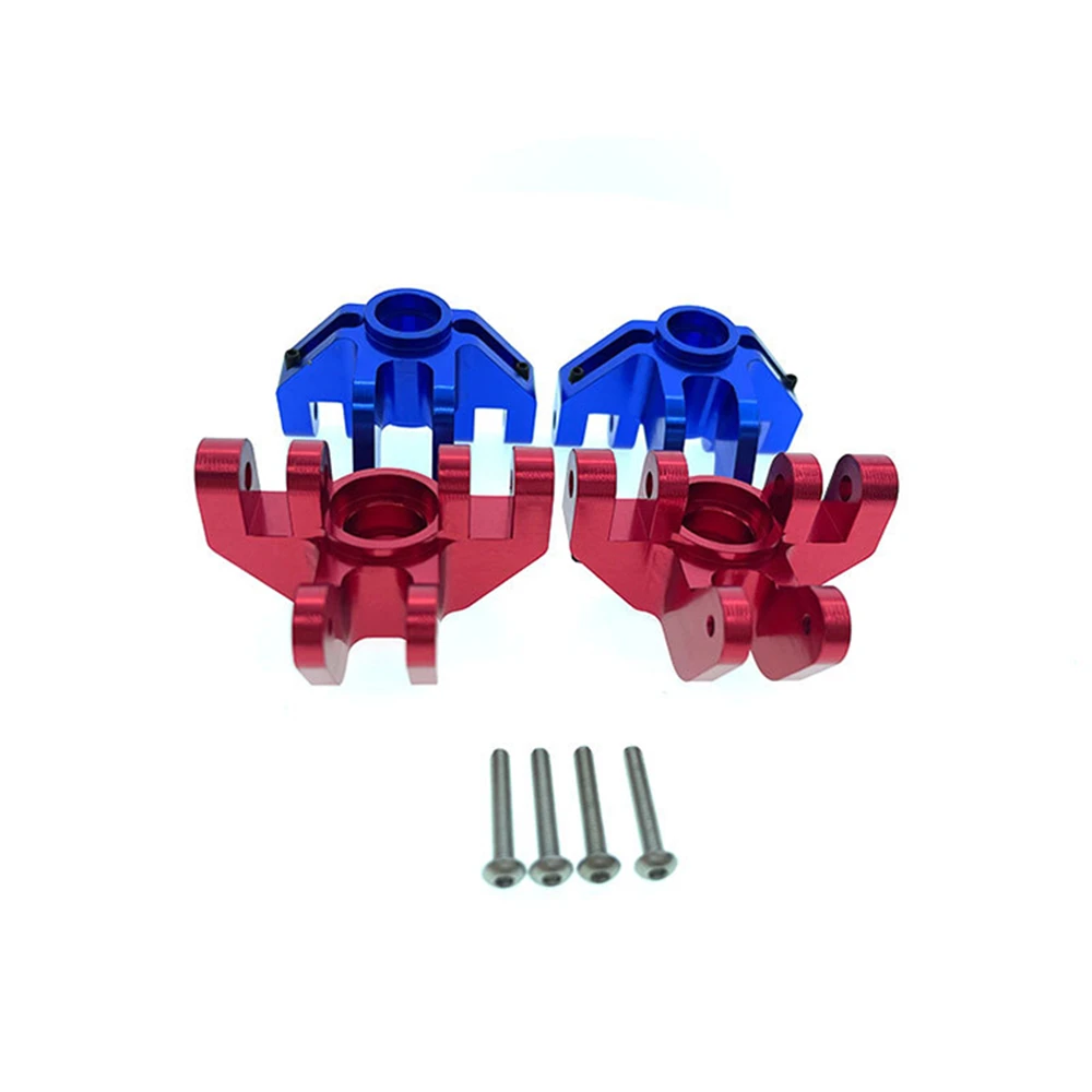 Aluminum Alloy RC Steering Cup Set For LOSI LMT 1/8 Truck - Blue Upgraded Parts With C Seat, Replacement For Plastic