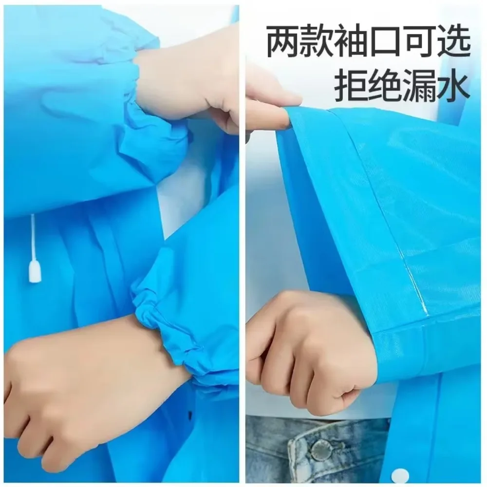 EVA Material Unisex Raincoat Thickened Raincoat Women's Waterproof Men's Camping Waterproof Set Supports Customization