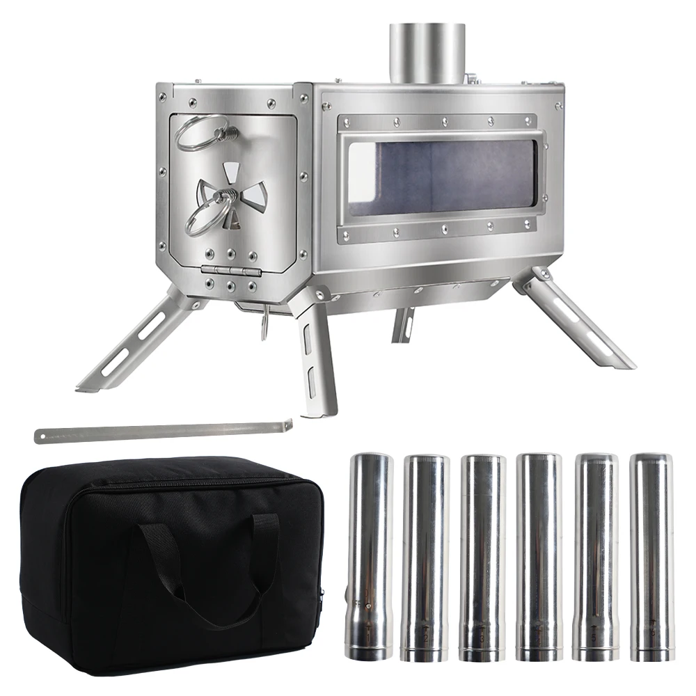 Soomloom Foldable tabletop wood-burning stove camping equipment