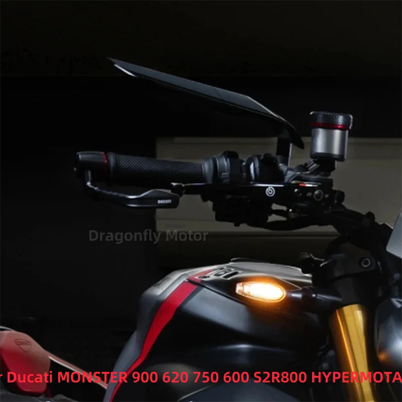 Ducati MONSTER 900 620 750 600 S2R800 하이퍼모타드 오토바이 미러용 스텔스 윙렛 미러 키트, 조절 가능한 회전