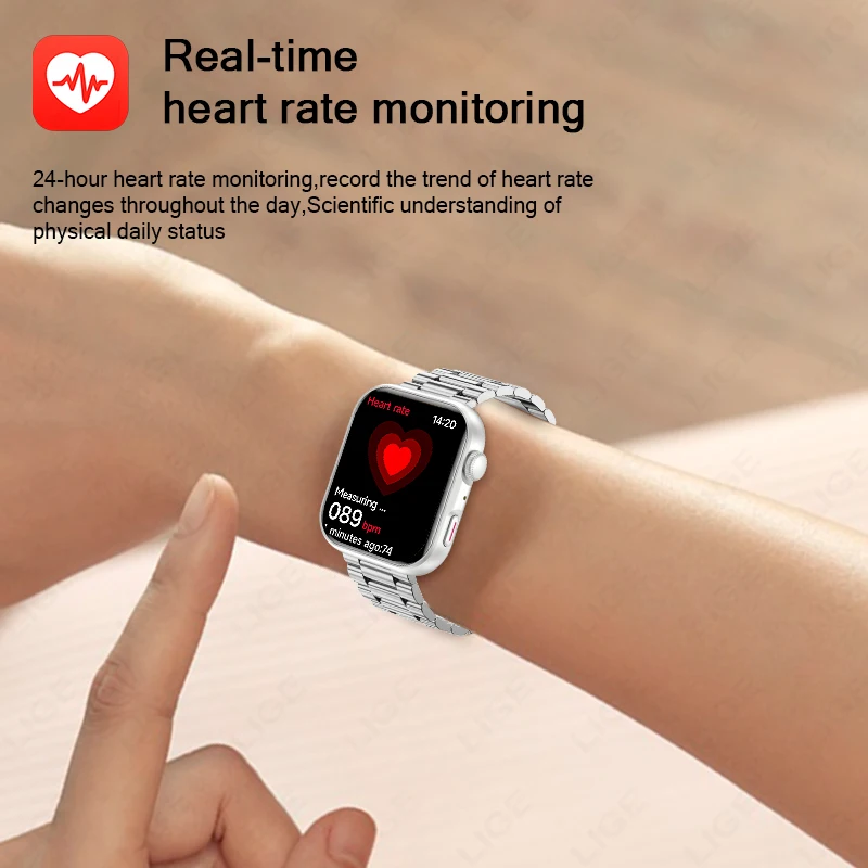 2026 New Men Smart Watch Low Power Full Touch Screen Bluetooth Call Waterproof Call Reminder Sports Fitness Smartwatch Women 4