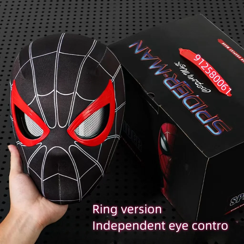 

New Spider-man:no Way Home Spider Man Mask Luxury Helmet Rechargeable Remote Eyes Movable Mask Cosplay Decoration Gift Toy