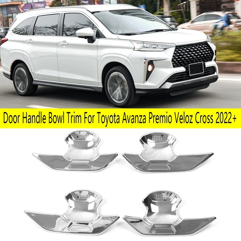 Car Door Handle Bowl Cover Trim Frame Door Handle Stickers For Toyota Avanza Premio Veloz Cross + Replacement Parts