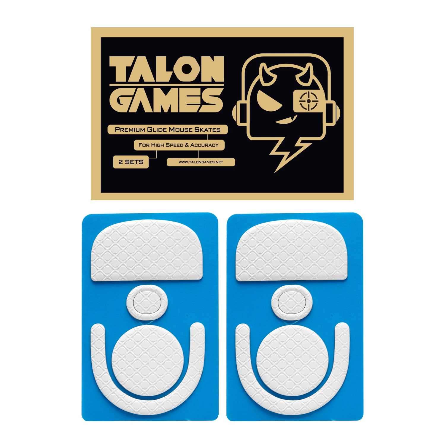 TALONGAMES Piedini Mouse In PTFE Puro Per Logitech G PRO Wireless - 0,8 Mm, Bordi Arrotondati, Scorrimento Ultra Liscio, 2 Set - 6
