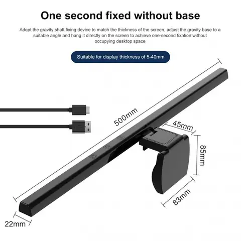 Desk Lamp Screen hanging light Foldable Student Eyes Protection Reading Writing Learning Desk Lamp Display Hanging Light