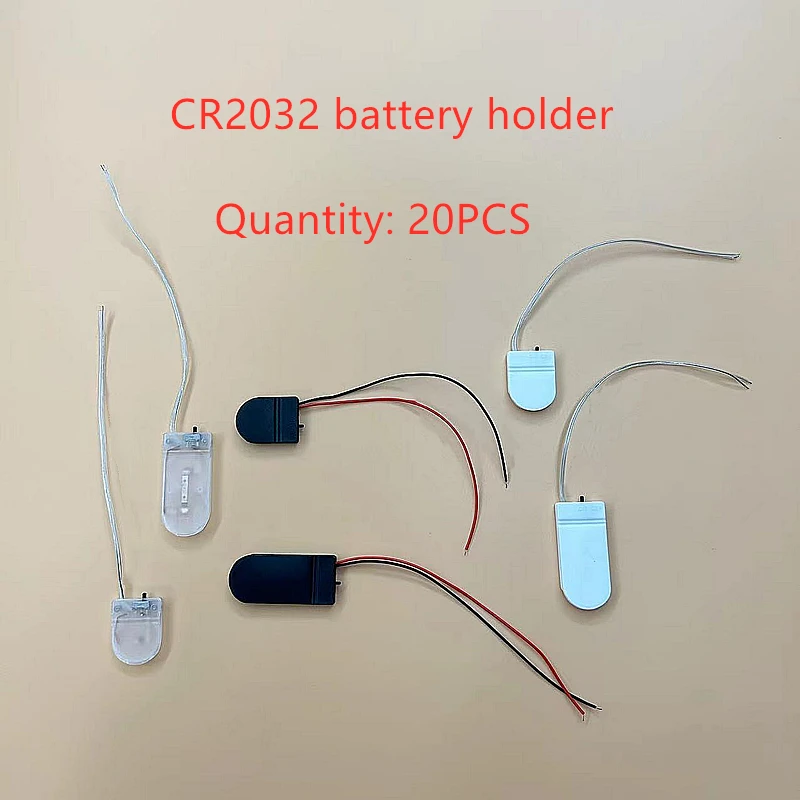 20pcs CR2032 CR2025 Button Coin Cell Battery Socket Holder Case Cover With ON/OFF Switch 3V x2 6V Battery Storage Box