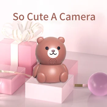 2MP 1080P WiFi Camera IP PTZ Camera Wireless Home Security Camera Indoor IR Night Vision Surveillance YCC365 Bear Set Camera 1
