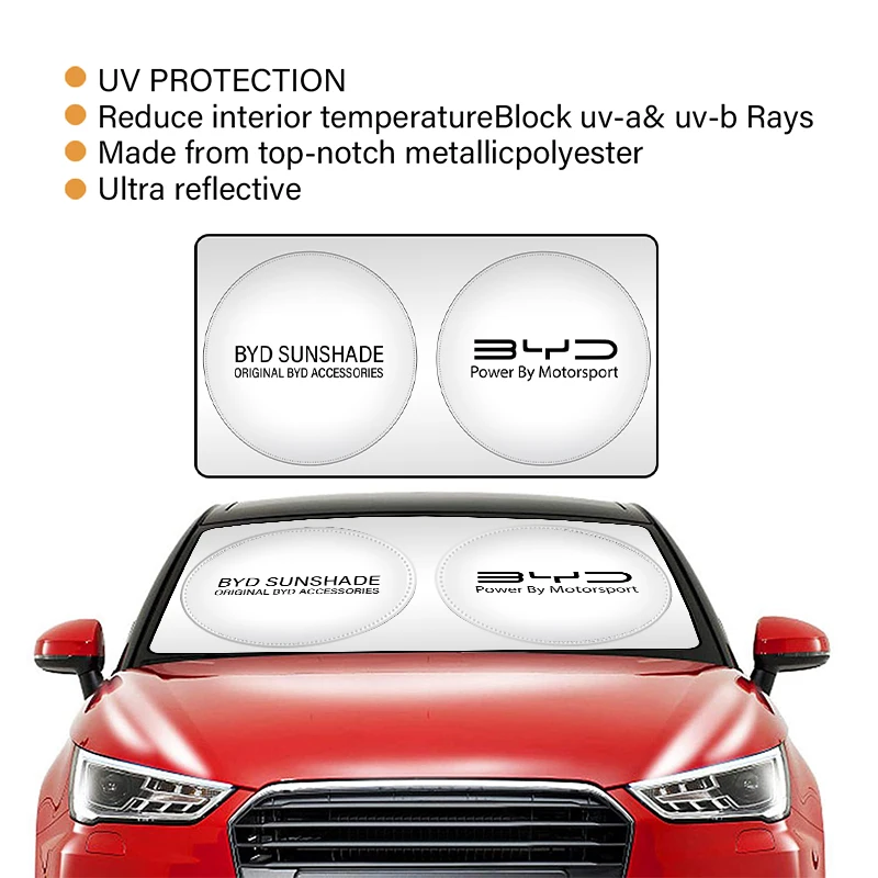 BYD SEAL EV 2022 2023 2024 차량용 자동차 연간 검사 스티커 차량 앞유리 차양막 반사판 햇빛 가리개 보호 기능 제공