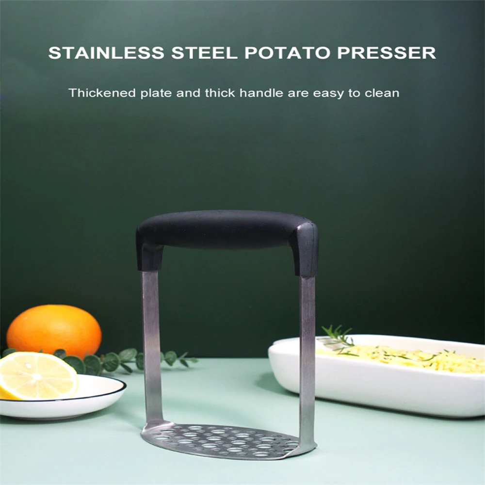 Potato Masher Stainless Steel Potato Masher Vegetable Crusher Kitchen Gadget Multifunctional Specialized Mud Pressing