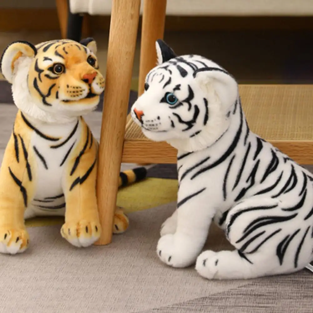

Искусственная кожа, сверхмягкий реалистичный тигр, плюшевая игрушка, мягкий подарок для детей, мягкая милая игрушка тигр для мальчика