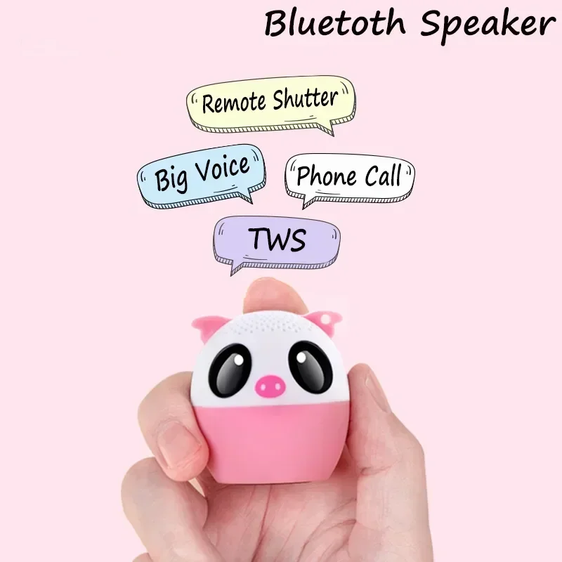 

Powerful 3W Wireless Animal Loudspeaker Christmas Gift Cute Portable Mini Speaker Micro Bluetooth Small Speaker Smart Soundbox