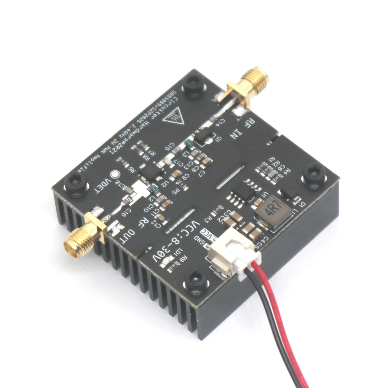 SBB5089 SZP2026 2,4G 2W RF POWER Verstärker WIFI InGaP Verstärker 23DB Gain 12V 24V DC 2,4GHZ Bluetooth Bildübertragung HAM Radio – Detail 3