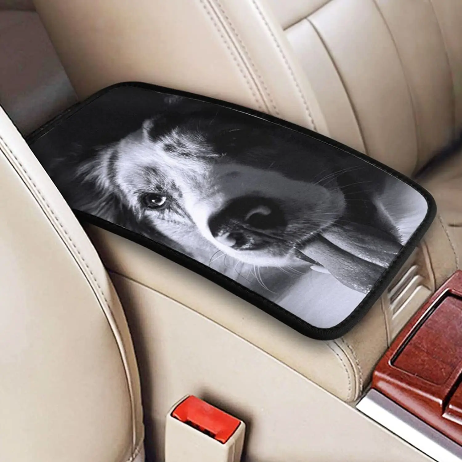

Накладка на подлокотник центральной консоли австралийского пастуха, защитная накладка на подлокотник сиденья, Универсальная автомобильна...