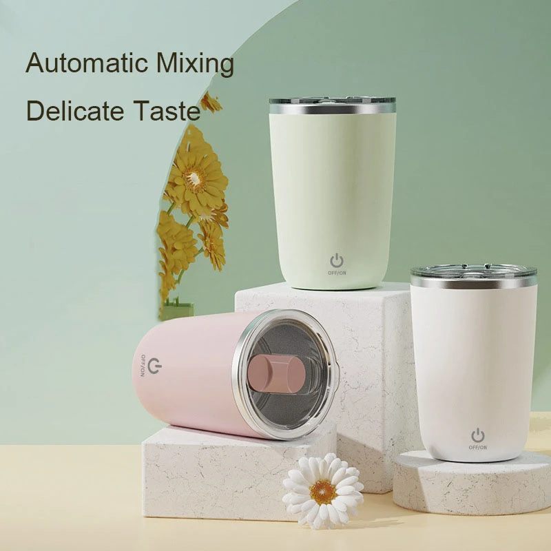 USB Charging Stainless Steel Automatic Mixing Cup Coffee Milk Vacuum Cup