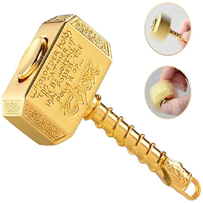 Marteau en métal drôle, jouet de poche rotatif cinétique, Fidget Spinner, cadeau d'anniversaire et de noël pour enfants et adultes, jouets anti-Stress, jouet du bout des doigts