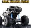 1/8 4WD Metal Alloy Body RC Truck Off-Road 4x4 2.4G All Terrain Large Rock Crawler Remote Control Car Toys Gift for Children 4