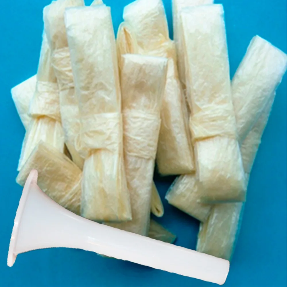 Sausage Packaging 10pcs/Lot Casings for Sausage,Each Length:2.5 Meters Wide:28mm,Salami,Inedible Casings + Funnel Meat Filler