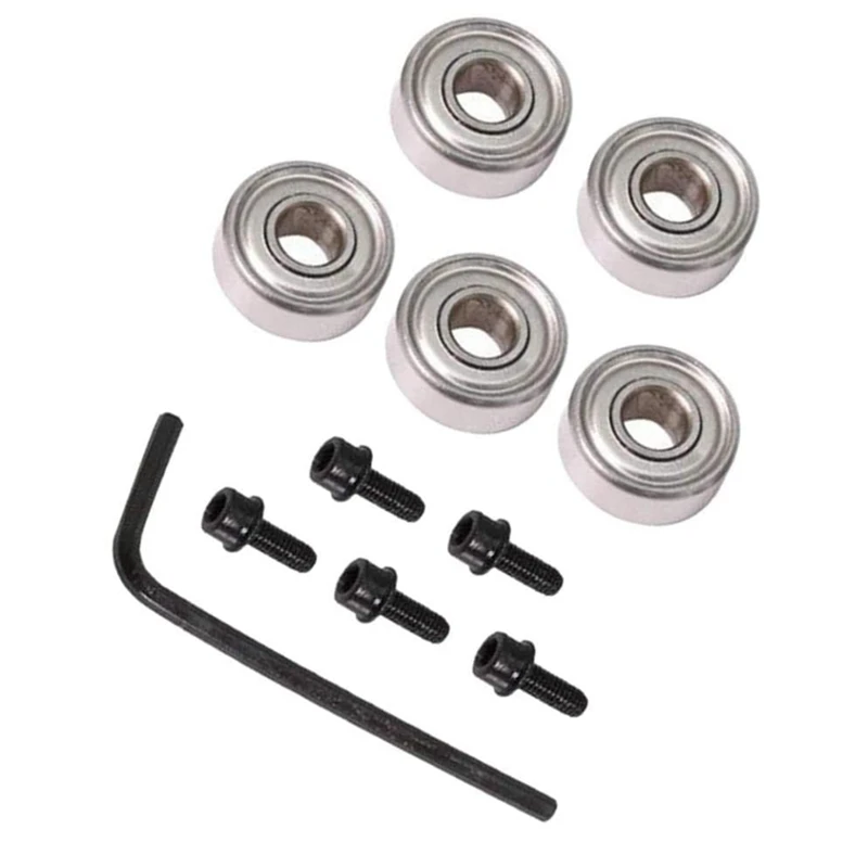 

2X Top Bearing Router Bit Cutter Head Bearing Set Ball Bearing Accessories Kit Inner 4.76Mm Outer 12.7Mm