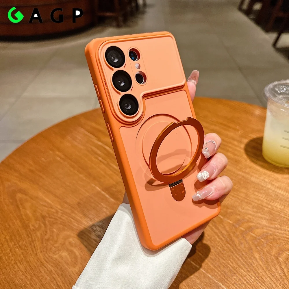 Luxury Bracket Holder Stand Magnetic Double Color Cover