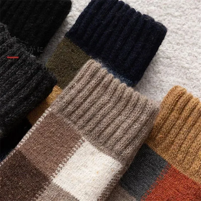 

Men Rabbit Male Winter Warm Happy Merino Wool Sock Solid Polar Socks Against Cold Heated Thicker Snow Super Pair Man Socks