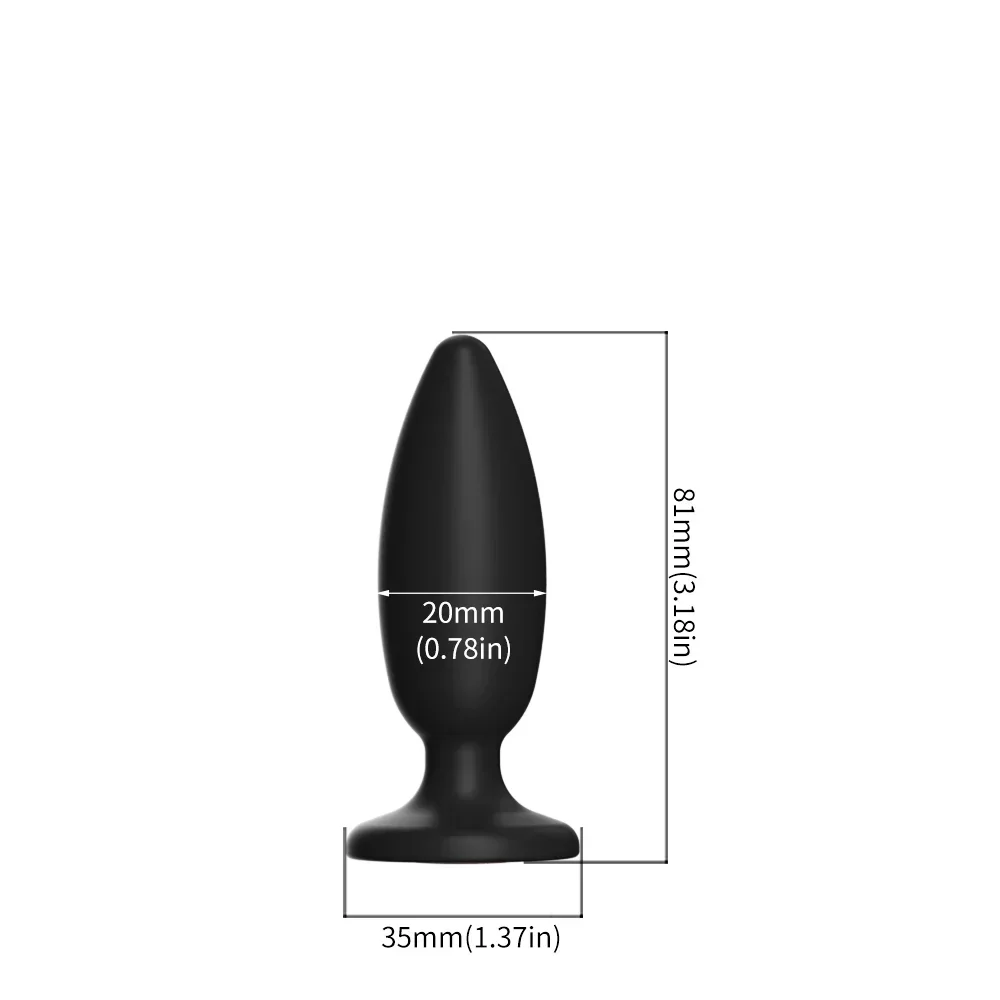 Anal Plug Silicone Butt Plug 3 Sizes Butt Plug Crystal Base  Anal Vaginal Expander Sex Toy Adults Games Couple Erotic Products