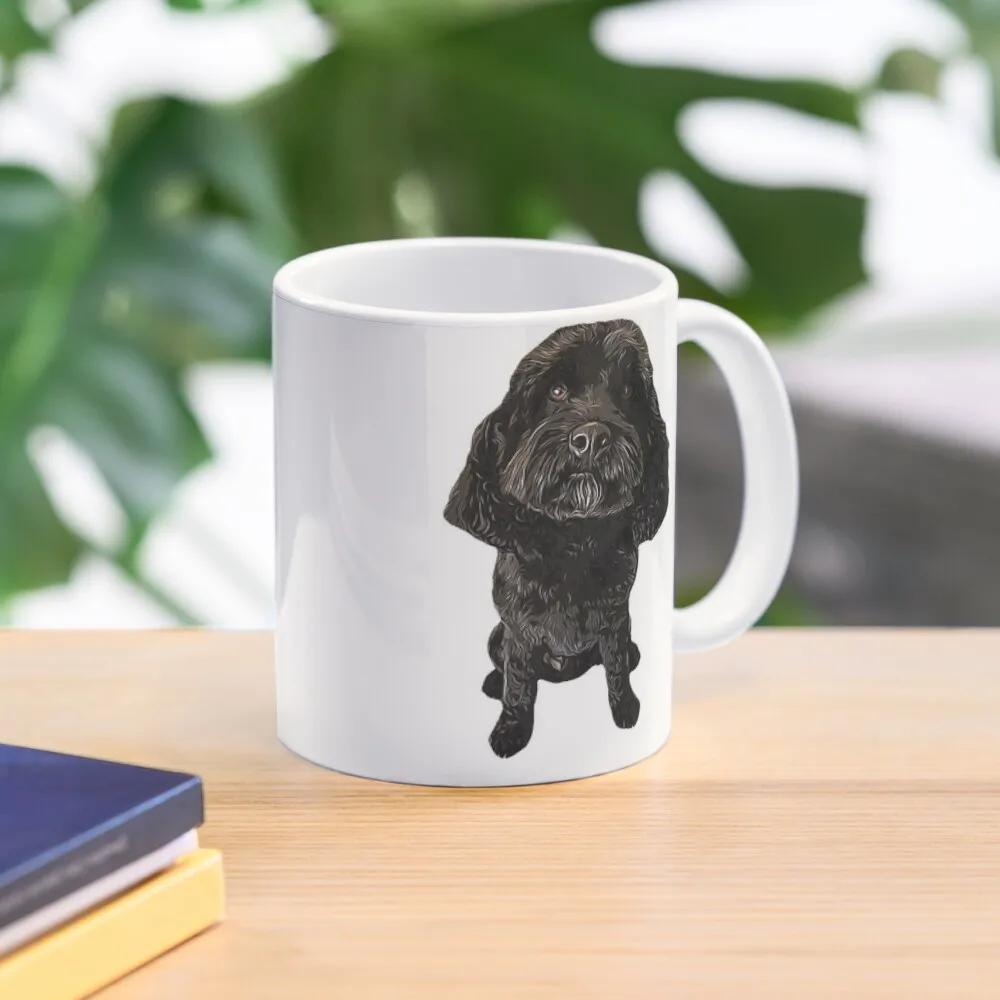 

Cockapoo Cavapoo Black Puppy Dog Coffee Mug Ceramic Coffee Cups Custom Mugs