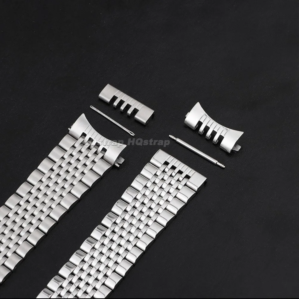 Solid Stainless Steel Quick Release Watchband with Folding Buckle