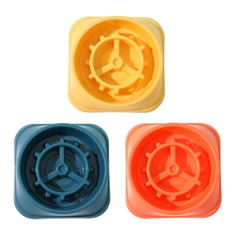 

Pet Slow Eating Feeder Gear Shape Dog Bowl Bloat Stop Treat Bowl Anti-choking DropShip
