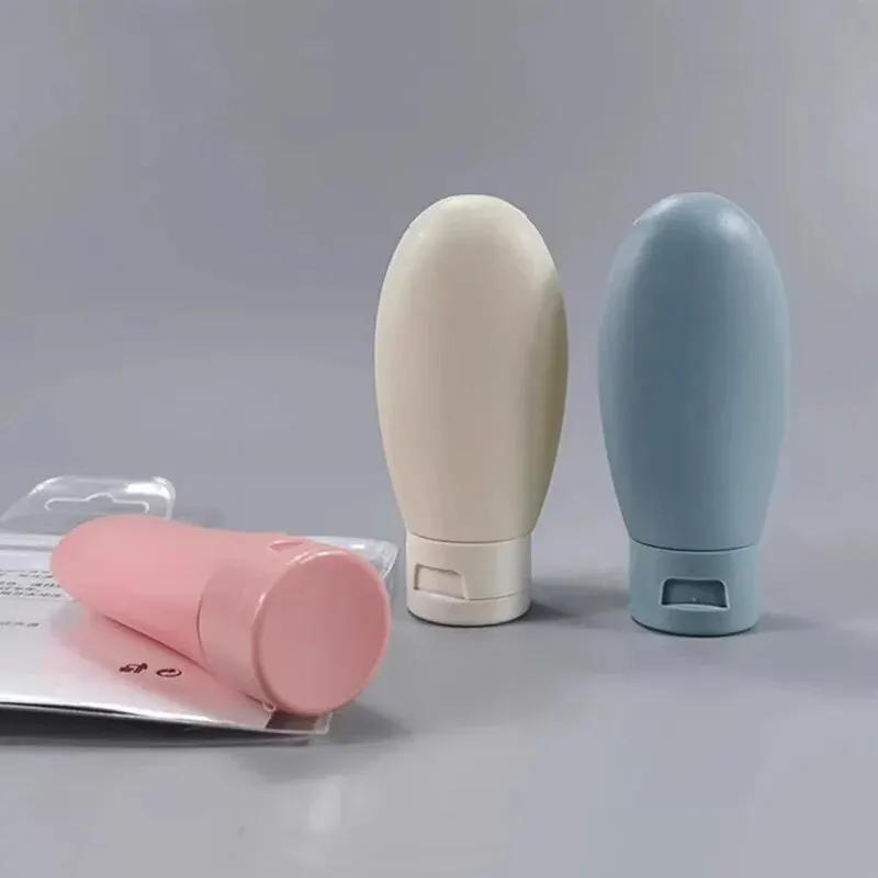 3pcs Travel Dispenser Bottle Daily Wash Compact Portable Shower Gel Shampoo Lotion Squeeze Bottle Hose Squeeze Empty