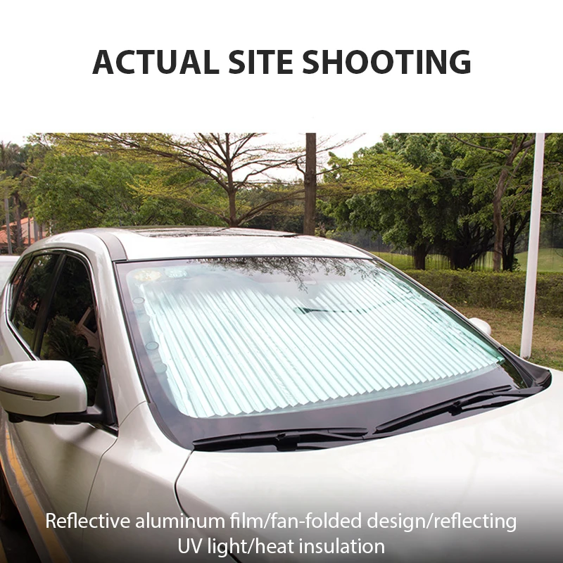 Automatic Car Windshield UV Protection Sun Visor